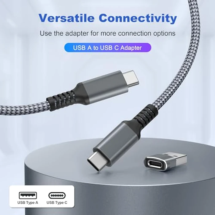 Basesailor USB Type C to C 60W Charging Cable with USB Adapter 3.3FT,Fast Car Carplay Charging Power Cord for iPhone 17e 16e 15 Pro Max,iPad 12 Air 7 Mini 8 7,MacBook,Samsung Galaxy S26 S25 S24 S23 by Basesailor - Image 3