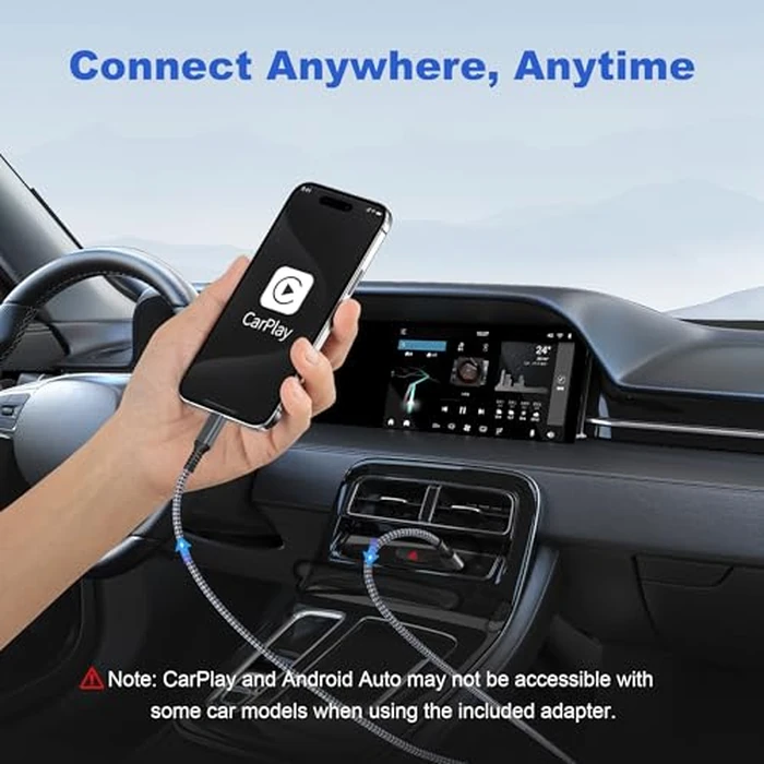 Basesailor USB Type C to C 60W Charging Cable with USB Adapter 3.3FT,Fast Car Carplay Charging Power Cord for iPhone 17e 16e 15 Pro Max,iPad 12 Air 7 Mini 8 7,MacBook,Samsung Galaxy S26 S25 S24 S23 by Basesailor - Image 5