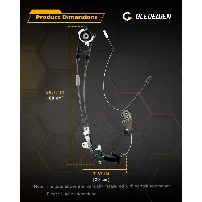 Sliding Door Cable, Compatible with 2011-2020 Toyota Sienna, Rear Right Passenger Side, Auto Door Spool Control Wiring Repair Kit, Power Sliding Door Wire System, w/o Motor, Replace# 85016-08010 by Gledewen - Image 5