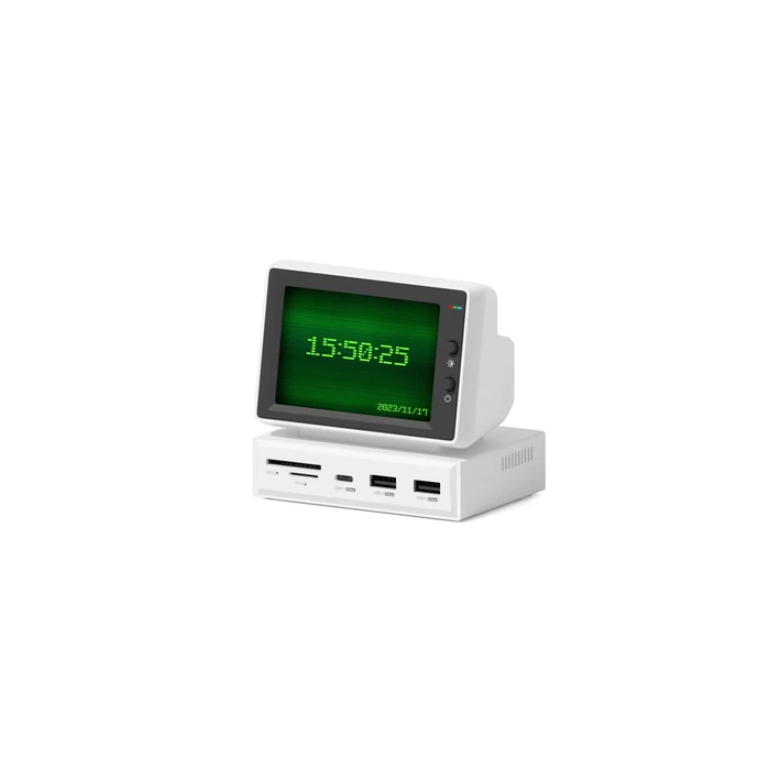 Hagibis 3.5inch IPS USB Mini Screen with USB C Hub, USB-C&HDMI Monitor AIDA64 Mini PC CPU RAM HDD Data Monitor Temperature Electronic Album Floating Lyrics Display Sub Screen for Laptop PC (960x640) by Hagibis - Used - Acceptable condition - CA$92.95