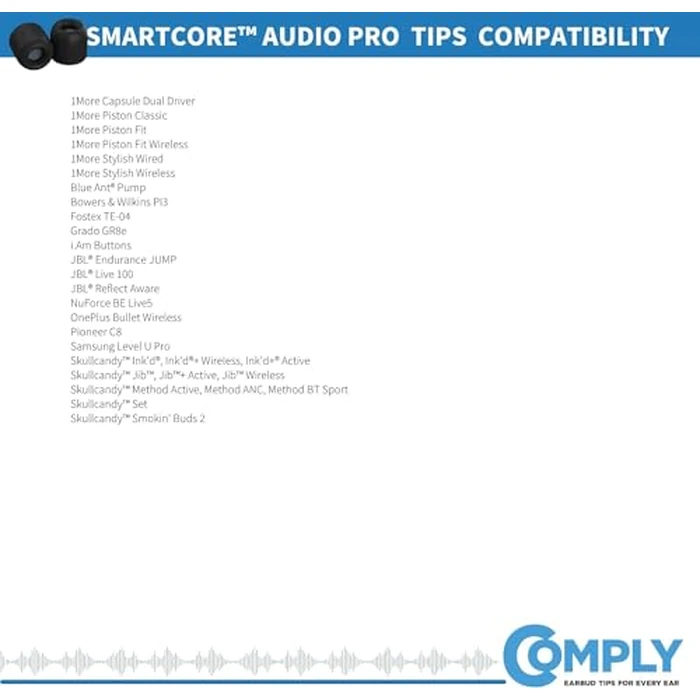 Comply Foam Ear Tips Designed for NuForce, ISOtunes PRO, Q-Jays, Etymotic Research, Westone & Shure, Assorted S, M & L, 3 Pairs, Black - Memory Foam Earbud Replacement Tips, Made in The USA by Comply - Image 8
