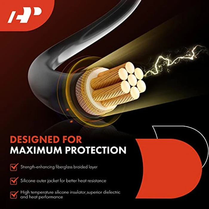 A-Premium Ignition Spark Plug Wires Set of 5 Compatible with Honda Accord 1998 1999 2000 2001 2002 2.3L by A-premium - Image 5