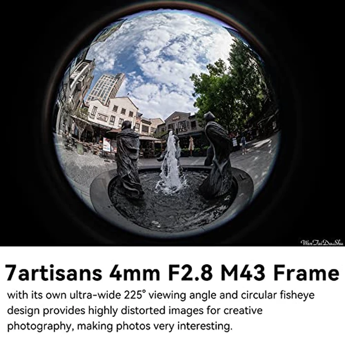 7Artisans 4mm F2.8 Fisheye Ultra Wide Angle Lens Manual Focus Prime Lens Compatible M4/3 Mount Mirrorless Cameras for Panasonic GH3 GH4 GF1 GM1 GM5 for Olympus E-M1 E-M5 E-M10 by 7artisans - Image 6
