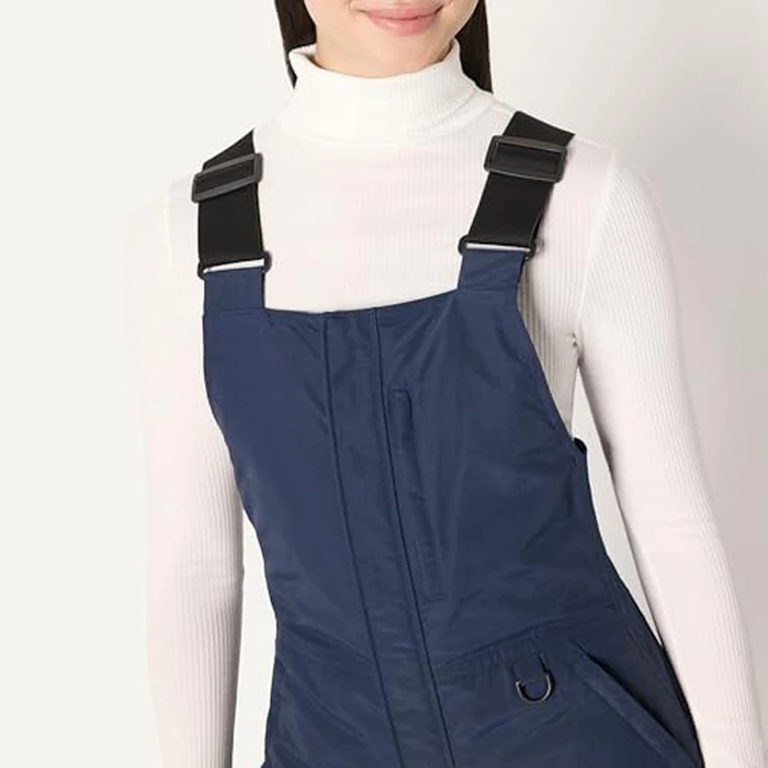 Amazon Essentials Women's Regular-Fit Water-Resistant Insulated Ski Bib, Navy, Large by Amazon Essentials - Image 4