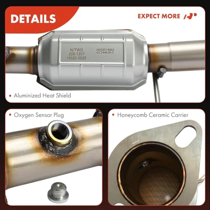 A-Premium Rear Catalytic Converter with Gasket Kit Direct-Fit Compatible with Mazda CX-5 2013-2016, 3 2014-2016 2.0L 2.5L, 6 2014-2016 2.5L, E.P.A. Compliant by A-Premium - Image 8