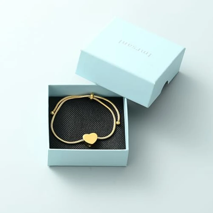 Imrsanl Heart Urn Bracelet for Ashes for Women Girls Stainless Steel Cremation Urn Bracelet Bangle for Ashes Keepsake Memorial Jewelry Gifts (Z-Gold) by Imrsanl - Image 7