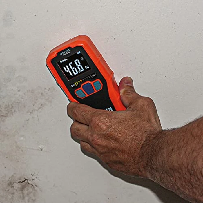 Klein Tools ET140 Pinless Moisture Meter for Non-Destructive Moisture Detection in Drywall, Wood, and Masonry; Detects up to 3/4-Inch Below Surface by KLEIN TOOLS - Image 9