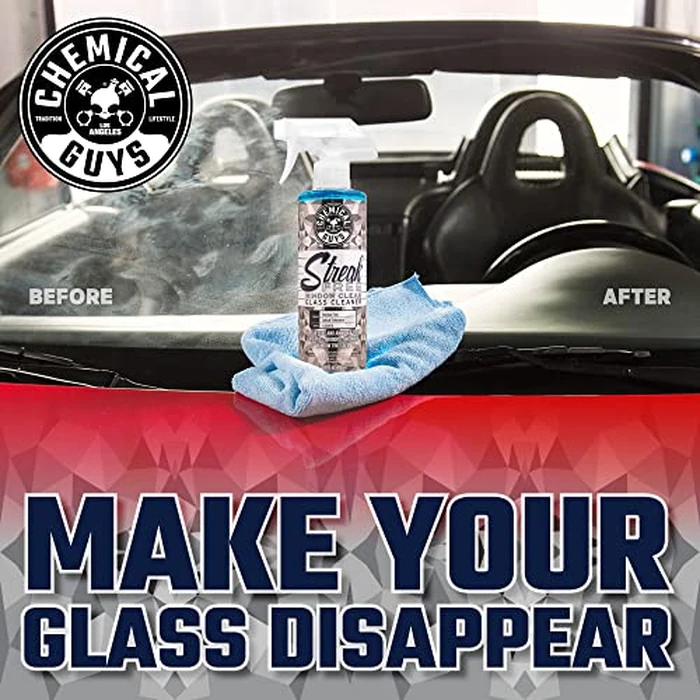 Chemical Guys Streak Free Glass and Window Cleaner - Works on Glass, Windows, Mirrors, and Screens, Ammonia-Free and Safe on Tinted Windows, for Cars, Trucks, SUVs, and Home Use - 16 oz by Chemical Guys - Image 2