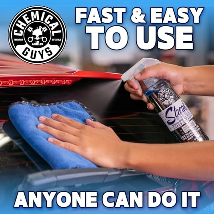 Chemical Guys Streak Free Glass and Window Cleaner - Works on Glass, Windows, Mirrors, and Screens, Ammonia-Free and Safe on Tinted Windows, for Cars, Trucks, SUVs, and Home Use - 16 oz by Chemical Guys - Image 6
