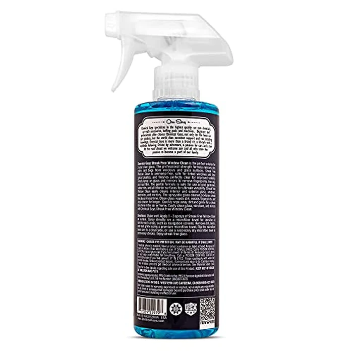 Chemical Guys Streak Free Glass and Window Cleaner - Works on Glass, Windows, Mirrors, and Screens, Ammonia-Free and Safe on Tinted Windows, for Cars, Trucks, SUVs, and Home Use - 16 oz by Chemical Guys - Image 7