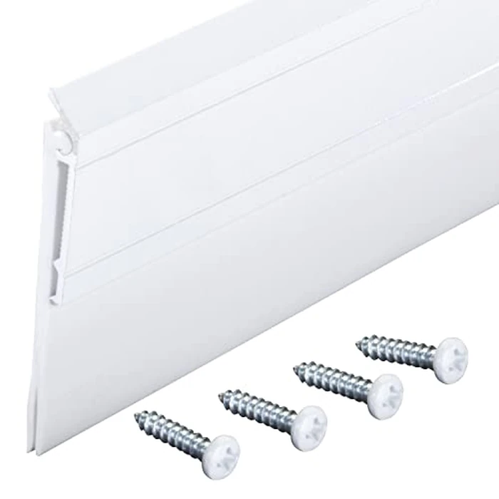M-D Building Products 05769 All-Season Door Sweep, Heavy Duty Aluminum and Vinyl, Ideal for Residential & Commercial Use, Easy Installation, Ensure Comfort and Save Energy (36 Inch, White) by M-D Building Products - Image 8