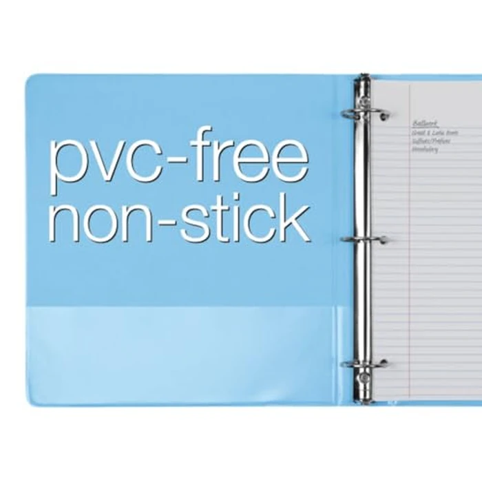 Cardinal Binders, 3-Ring, 1.5 Inch, Assorted Pastel Colors 4-Pack, Holds 350 Sheets, Customizable ClearVue Covers, Non-Stick Material, for School, Office or Home Organization by Cardinal - Image 3