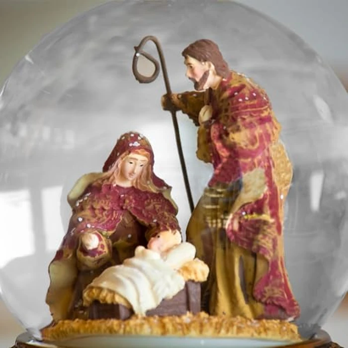 6" Nativity Christmas Snow Globe Music Box Musical Indoor Decoration Ornaments Christmas Collection Home Decor by Bubble Ranch - Image 8