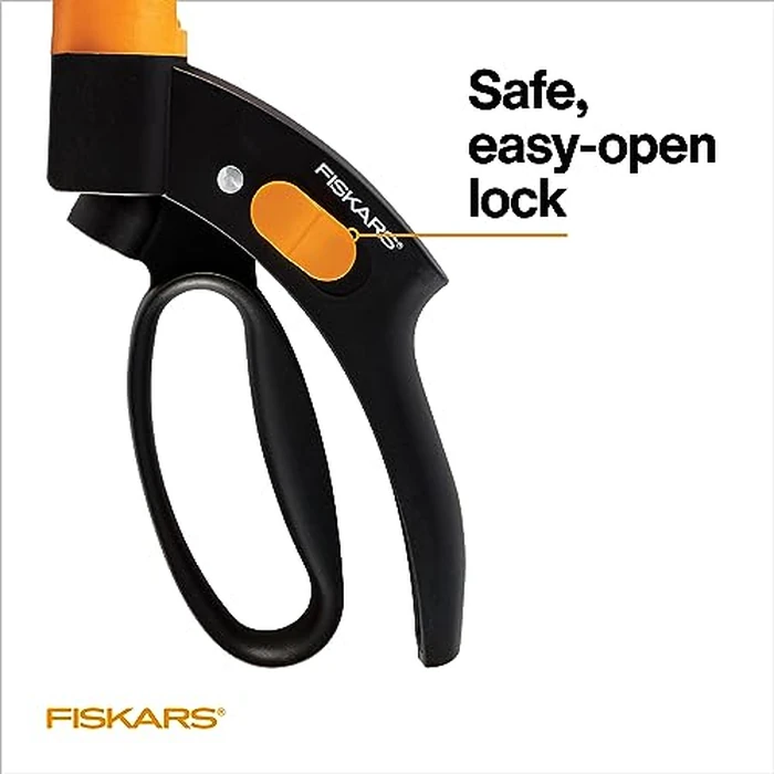 Fiskars Shear Ease Grass Shears - 5" Stainless Steel Blades - 360-Degree Swivel Blade Plant Cutting Scissors - Garden Shears and Grass Cutter, Black by Fiskars - Image 5