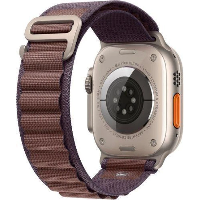 Apple Watch Ultra 2 (Cellular + GPS) - 64GB - 49mm - Titanium Titanium Case with Indigo Textile Alpine Loop Band - One Size by Apple - Image 3