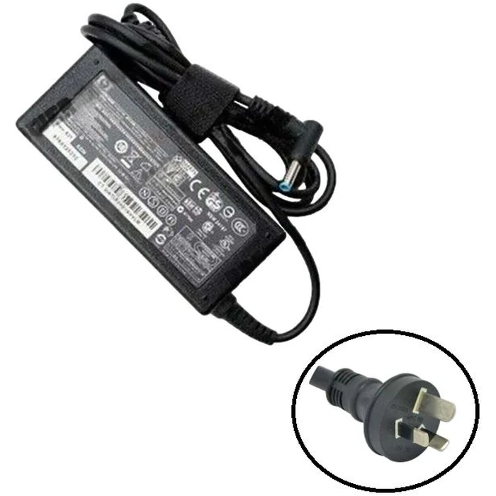 HP 65W AC Adapter Charger (Blue Tip) - Black by HP - Refurbished - Excellent condition