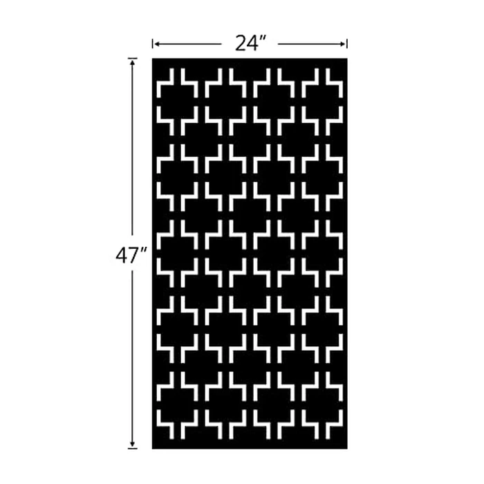 PexFix 47" H x 24" W Metal Privacy Screen, Outdoor Indoor Privacy Screens and Panels Freestanding, Decorative Privacy Fence Screen Fence Panels for Balcony PatioOne Panel by PexFix - Image 2