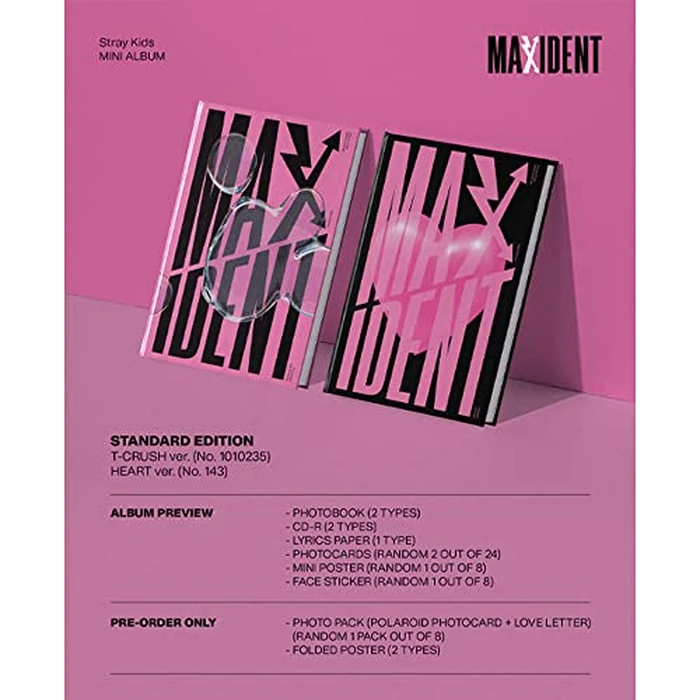 dreamus Stray Kids [ MAXIDENT ] STANDARD EDITION album T-CRUSH ver, Black by DREAMUS - Image 2