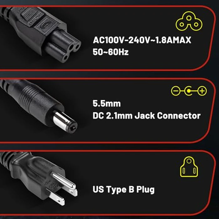 E-Mangue 36V Lithium Battery Charger Output 42V 2A for Electric Bike Battery Scooter Batteries, Charger with DC2.1 Jack Connector (5.5X2.1mm) by E-Mangue - Image 3