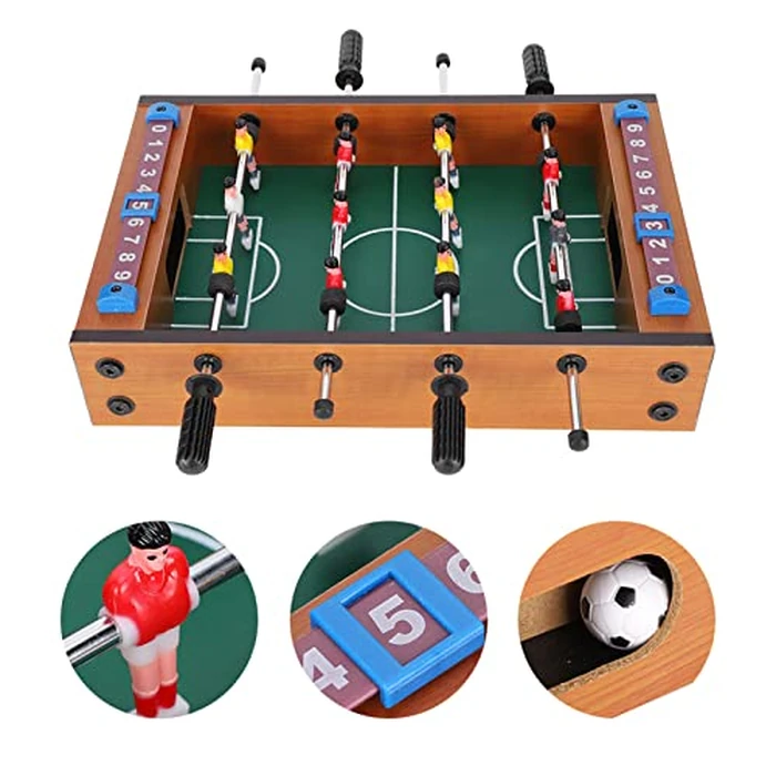 Mini Wood Foosball Table, Soccer Table Football Soccerball Sports Gift Indoor Game for Party Kids Play Toys by Vvikizy - Image 5