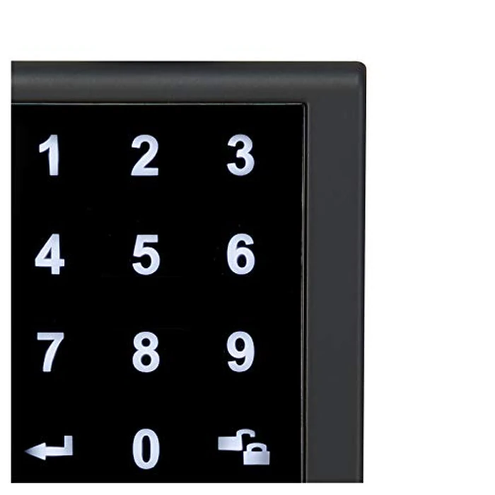 AmazonBasics Grade 3 Electronic Touchscreen Deadbolt Door Lock with Passage Lever - Matte Black by Amazon Basics - Image 4