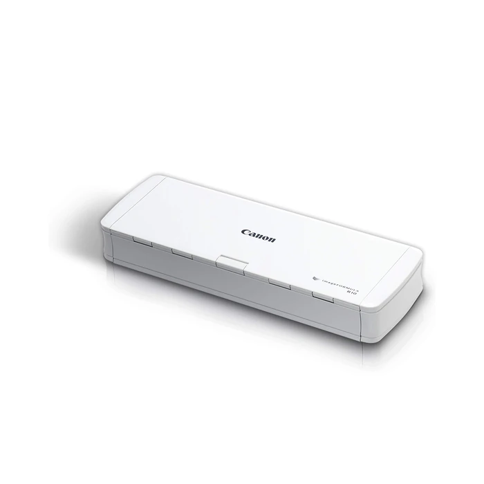Canon imageFORMULA R10 - Portable Document Scanner, USB Powered, Duplex Scanning, Document Feeder, Easy Setup, Convenient, Perfect for Mobile Users, White by Canon - Image 1