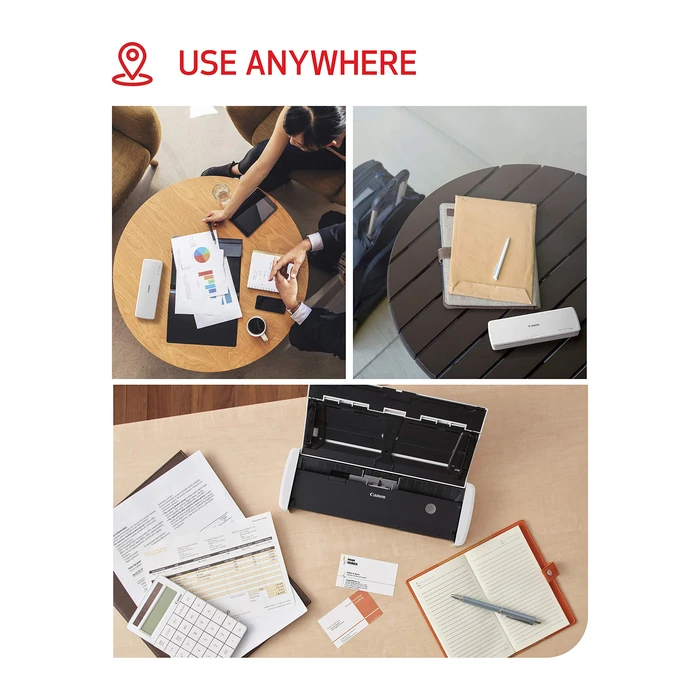 Canon imageFORMULA R10 - Portable Document Scanner, USB Powered, Duplex Scanning, Document Feeder, Easy Setup, Convenient, Perfect for Mobile Users, White by Canon - Image 6