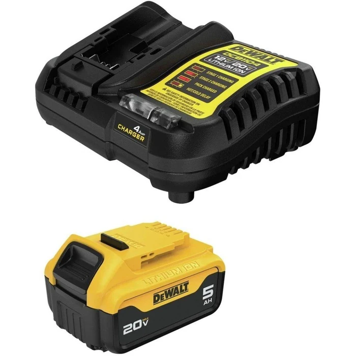 Dewalt DCB205CR 20V MAX 5.0 AH Lithium-Ion Battery and Charger Kit - Yellow/Black by Dewalt - Image 1