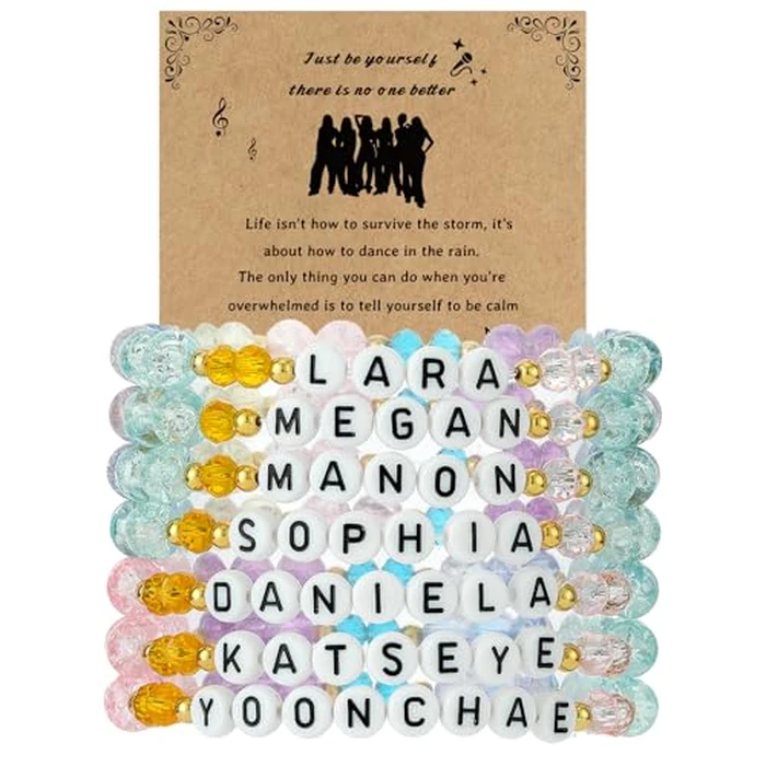 7PCS Friendship Bracelets Inspirational Gift for Women-Natural Crystal Healing Bracelet,Inspired by KATSE Concert Merch,Singer Music Inspired Bracelets Set Colorful Jewelry Gifts for Fans,Style Beaded Accessories for Women & Men,Costume Accessories,Outfit Dress Decor (KATSE Concert Merch) by liforlove - Image 1
