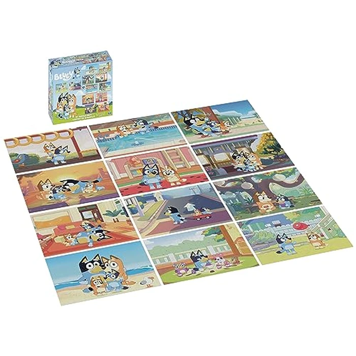 Spin Master Games, Bluey Puzzles 12-Pack, Jigsaw Puzzles for Preschoolers, Ages 4 & Up by Bluey - Image 2