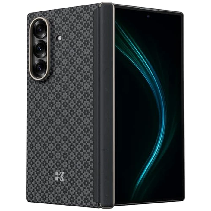 BENKS Z Fold 7 Case - Back Cover ONLY [Comaptible with MagSafe], ArmorGrid ArmorAir for Samsung Galaxy Z Fold 7 Case with Hinge Protection, Ultra Slim & Light, Made with Dupont Kevlar by BENKS - Used - Acceptable condition - US$43.23