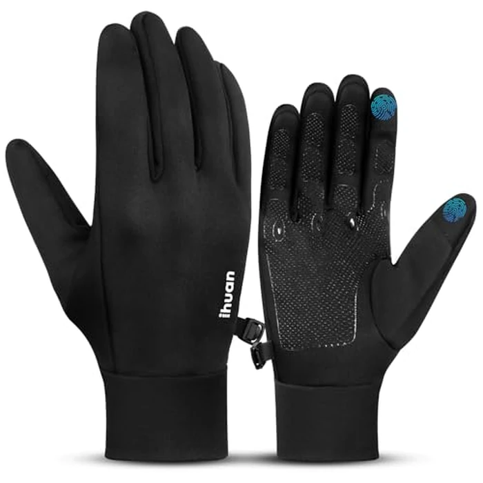 ihuan Winter Warm Running Gloves Women Men, Super Sensitive Touch Screen Fingers for Cold Weather, Thin Lightweight Liner Gloves for Ski, Snow, Hiking, Driving, Camping, Cycling Gift for Women Men by ihuan - Used - Like New condition - US$8.99
