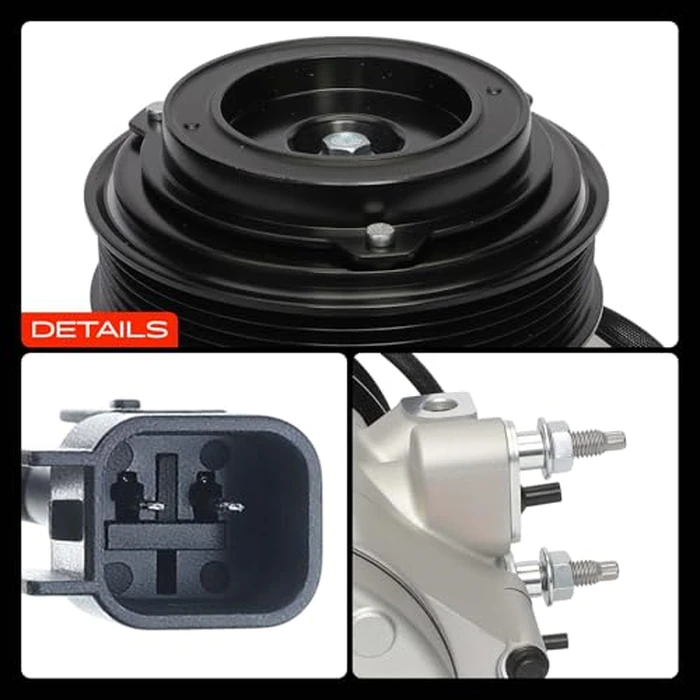 A-Premium Air Conditioner AC Compressor with Clutch Compatible with Ford Explorer 2006-2010 4.0L, Explorer 2009-2010 4.6L & Mercury Mountaineer 2006-2010 4.0L, Only for vehicles with Rear A/C by A-Premium - Image 9