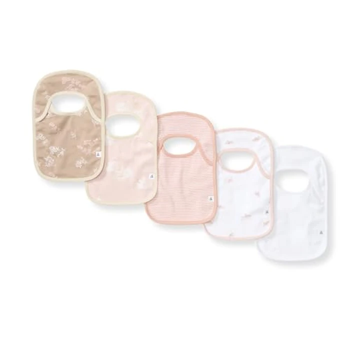 Burt’s Bees Baby Organic Baby Bibs - 100% Cotton Newborn Infant Bibs for Baby Boys & Girls by Burt's Bees Baby - Used - Very Good condition - US$14.52
