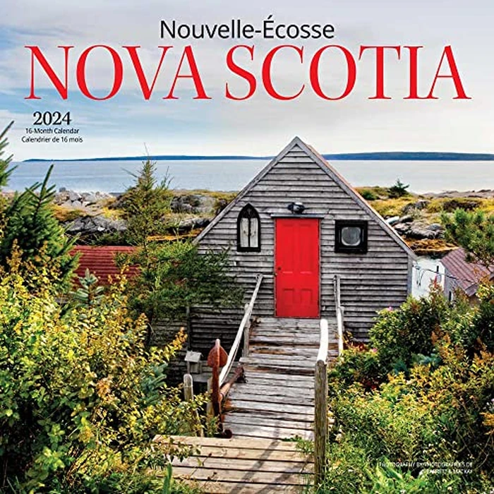 Nova Scotia | 2024 12 x 24 Inch Monthly Square Wall Calendar | English/French Bilingual | Wyman Publishing | Canadian Regional Travel by BrownTrout Publishers Ltd. - Used - Very Good condition - CA$4.39