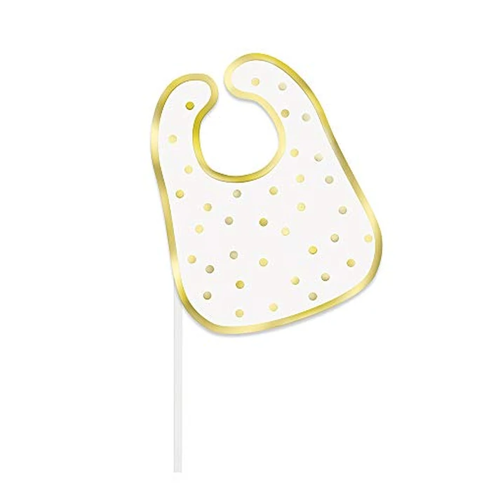Unique Gold Baby Shower Photo Booth Props (Pack of 10) - Durable & Elegant Foil Stamping Props, Perfect For Baby Showers & Celebrations by Unique - Image 8