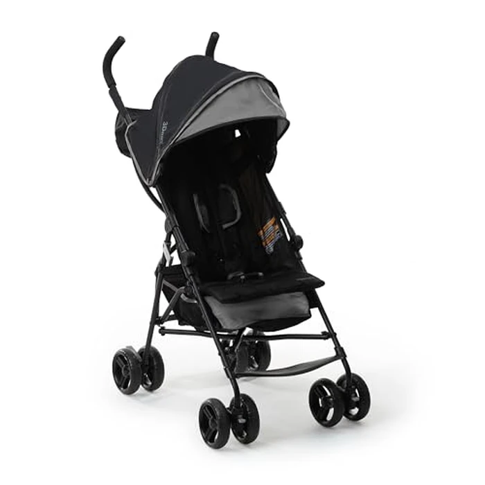 Summer Infant, 3D Mini Convenience Stroller Lightweight Stroller with Compact Fold MultiPosition Recline Canopy with Pop Out Sun Visor and More Umbrella Stroller for Travel and More, Gray by Ingenuity - Used - Very Good condition - CA$80.62