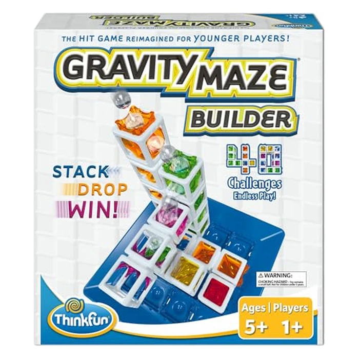 ThinkFun Gravity Maze Builder for Kids 5 & Up - Logic Marble RunBrain Game - Hands-On Maze Design - Durable Child-Safe Materials - Develop Spatial Reasoning & Critical Thinking - MESH Accredited by ThinkFun - Image 1