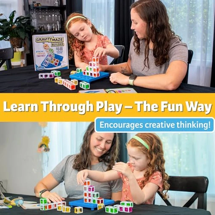 ThinkFun Gravity Maze Builder for Kids 5 & Up - Logic Marble RunBrain Game - Hands-On Maze Design - Durable Child-Safe Materials - Develop Spatial Reasoning & Critical Thinking - MESH Accredited by ThinkFun - Image 4