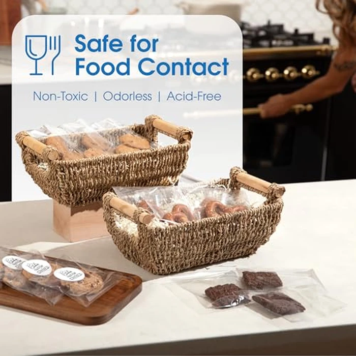 5" X 7" Self-Sealing Cellophane Bags (1000 Count) Clear Cookie Bags With Seal for Decorated Cookies, Treats, and Candy - Resealable Adhesive Flap, Reinforced Sides - Spartan Industrial by Spartan Industrial - Image 6