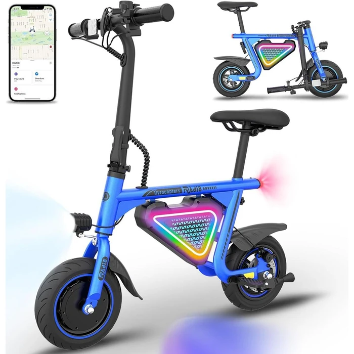 Gyrocopters Radi8 Electric Ride-on Scooter - Blue by Gyrocopters - Image 1