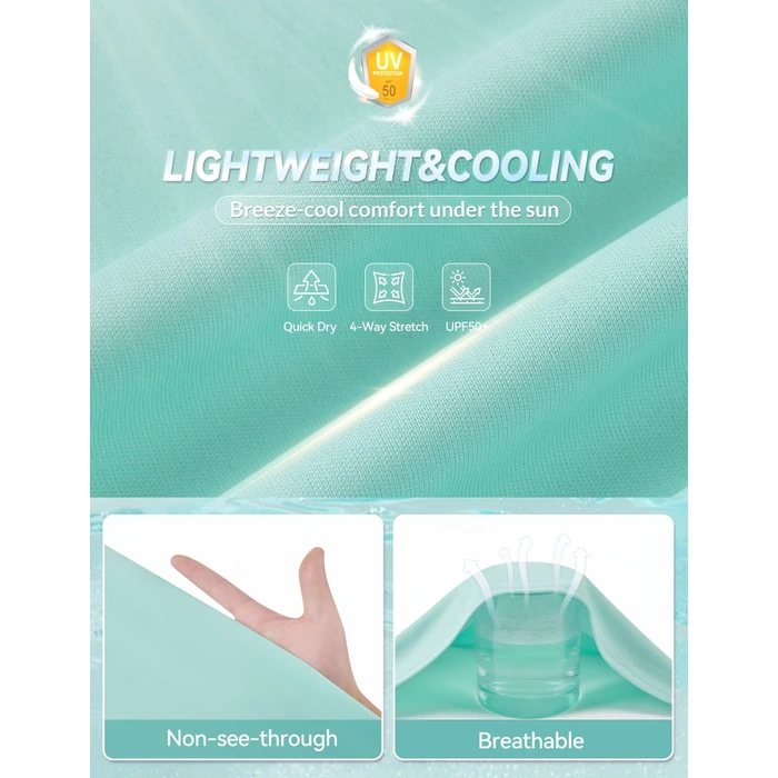 baleaf Women's Short Sleeve Athletic Running Shirts Workout Tops UPF 50+ Sun Protection Quick Dry Gym Yoga Sports T-Shirts Light Green X-Small by baleaf - Image 4