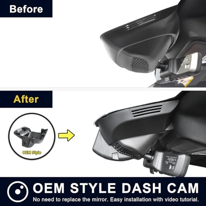 Mangoal 4K Dash Cam fit for Dodge RAM Gen5 2500/3500 2019-2026(Model F), Laramie Big Horn SLT Tradesman Lone Star, UHD 2160P Video, OEM Look App & WiFi,Loop Recording,64GB Card, GPS by mangoal - Image 4