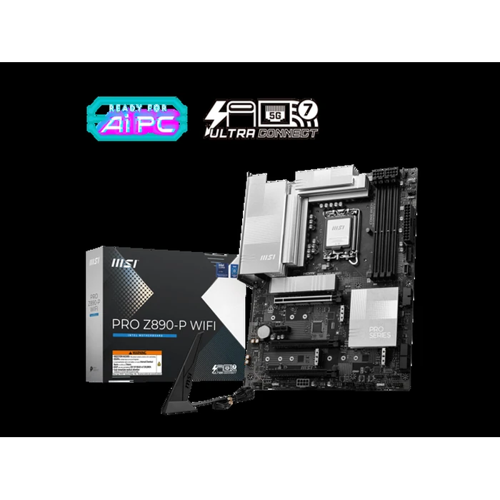 MSI PRO Z890-P WIFI LGA 1851 ATX Motherboard by MSI - Open Boxproduct Type condition