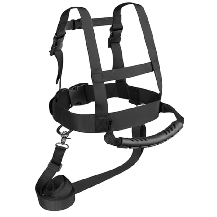 Odoland Kids Ski and Snowboard Training Harness Toddler Skiing Harness with Removable Leash and Easy Lift Handle - Speed Control Teaching - Perfect for Kid Beginners Boy and Girl, Black by Odoland - Used - Like New condition - CA$24.50