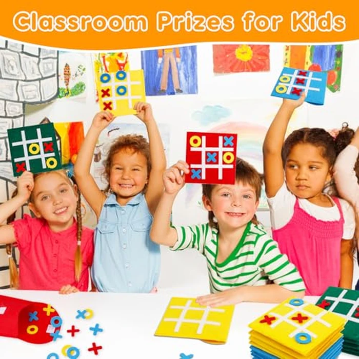 AugToy 24PCS Tic Tac Toe Strategic Board Game for Kids Birthday Party Favors Bulk for Kids 4-8 8-12 Goodie Treat Bag Stuffers Classroom Treasure Chest Box Toys Carnival Prizes Travel Games by AugToy - Image 3