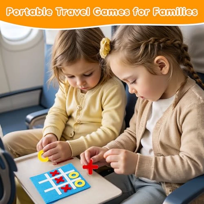 AugToy 24PCS Tic Tac Toe Strategic Board Game for Kids Birthday Party Favors Bulk for Kids 4-8 8-12 Goodie Treat Bag Stuffers Classroom Treasure Chest Box Toys Carnival Prizes Travel Games by AugToy - Image 5