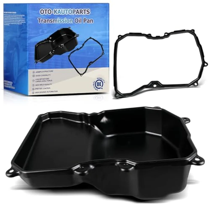 OTO-K Transmission Oil Pan with Drain Plug and Gasket Compatible with Volkswagen Jetta Passat Golf CC Rabbit Beetle 2006-2016, Audi TT 2003-2006,6-Speed Automatic Transmission by OTO-KAUTOPARTS - Image 1