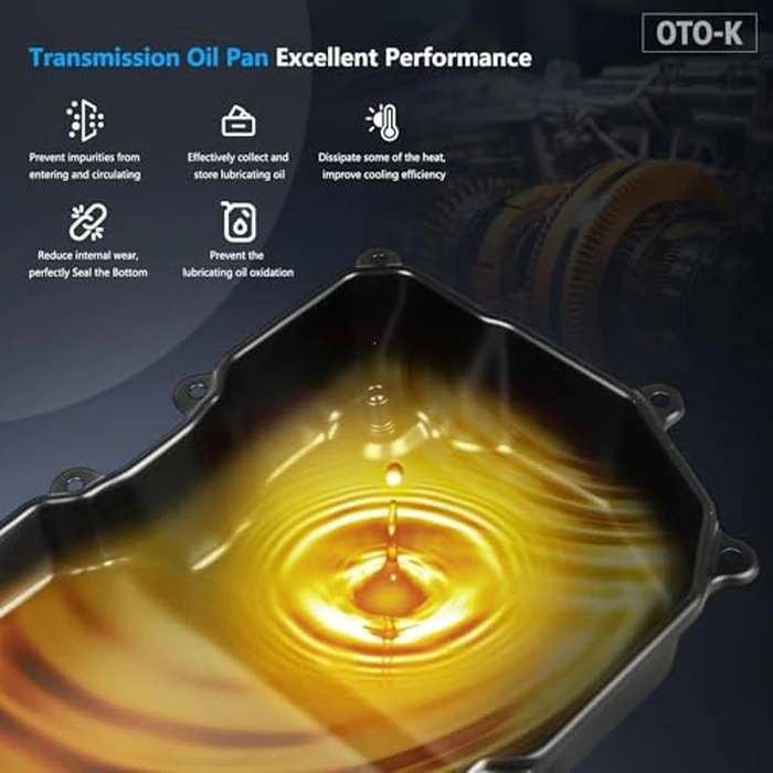 OTO-K Transmission Oil Pan with Drain Plug and Gasket Compatible with Volkswagen Jetta Passat Golf CC Rabbit Beetle 2006-2016, Audi TT 2003-2006,6-Speed Automatic Transmission by OTO-KAUTOPARTS - Image 3