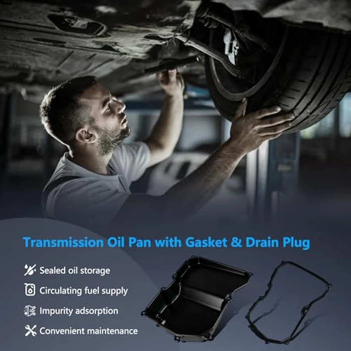 OTO-K Transmission Oil Pan with Drain Plug and Gasket Compatible with Volkswagen Jetta Passat Golf CC Rabbit Beetle 2006-2016, Audi TT 2003-2006,6-Speed Automatic Transmission by OTO-KAUTOPARTS - Image 8